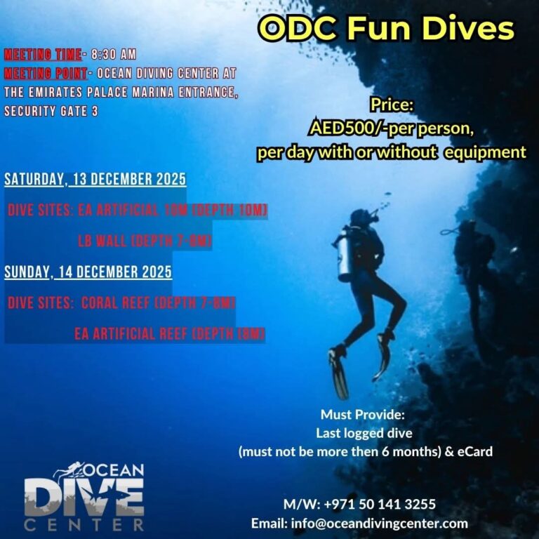 Ocean Dive Center ABu Dhabi Fun Dives