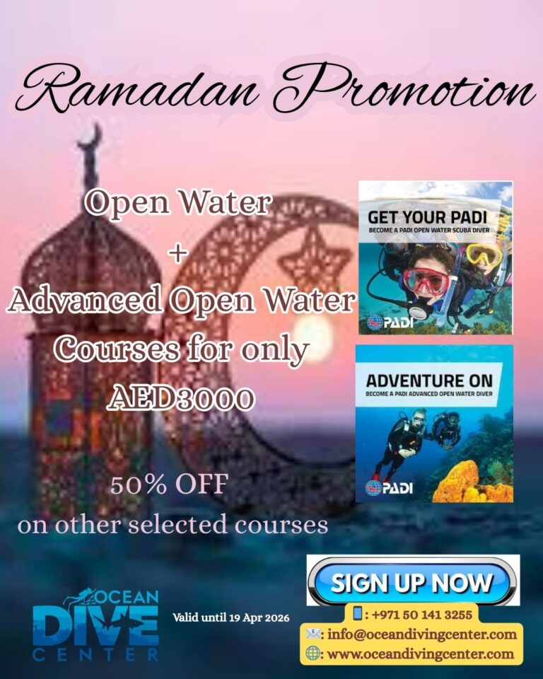 Ocean Dive Center Abu Dhabi Ramadan Promotion